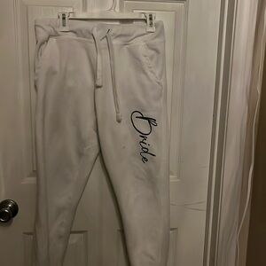 Bride Sweatpants, medium to small